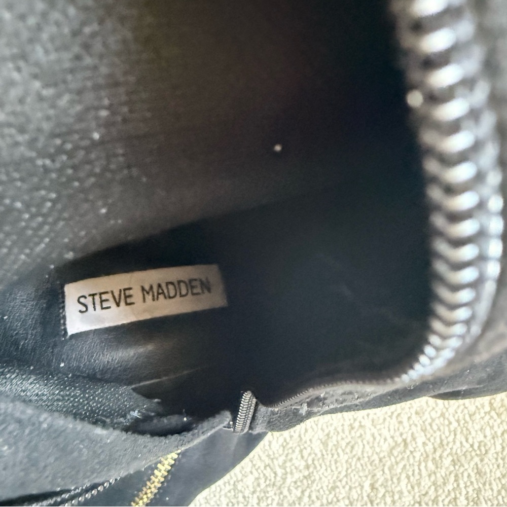 Steve Madden Black Over the Knee Boots - Picture 9 of 10